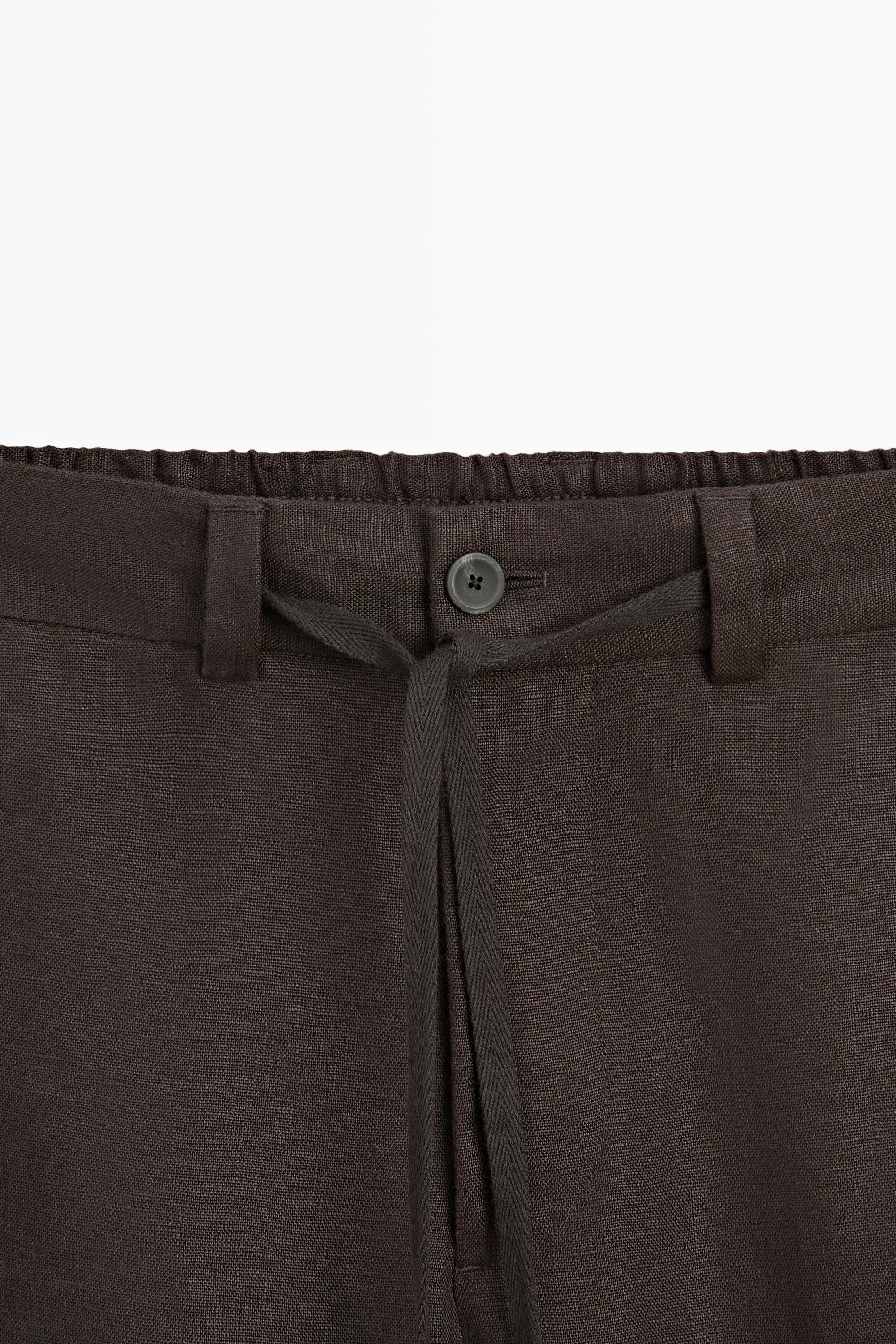 Total look 100% linen pants